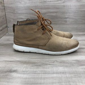 Ugg Chukka Boots Mens 11.5 Freamon Desert Tan Sand Suede Ankle Boots